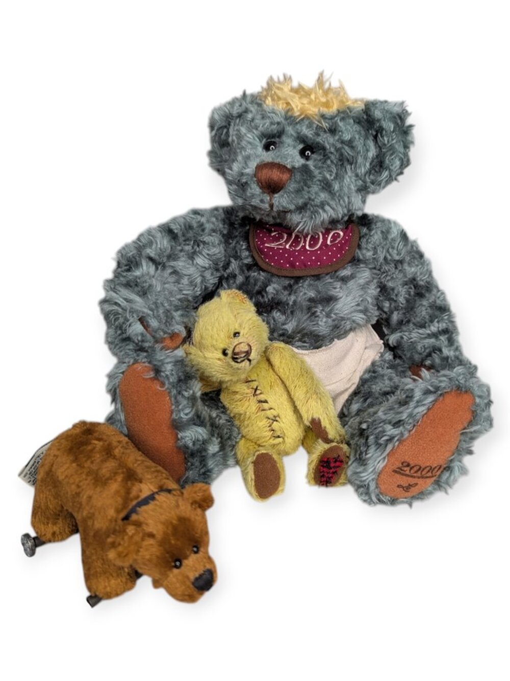 Vintage 1999 Y2K Ganz Cottage Collectibles Millennium Bears Set of 2